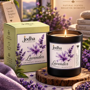 Lavender Scented Candle – Relaxing Floral Fragrance for Home, Bedroom & Gifting